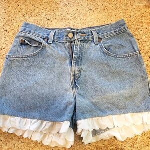 Vintage Daisy Dukes Eyelet Lace, Truly Amazing! Canyon River Blues VINTAGE